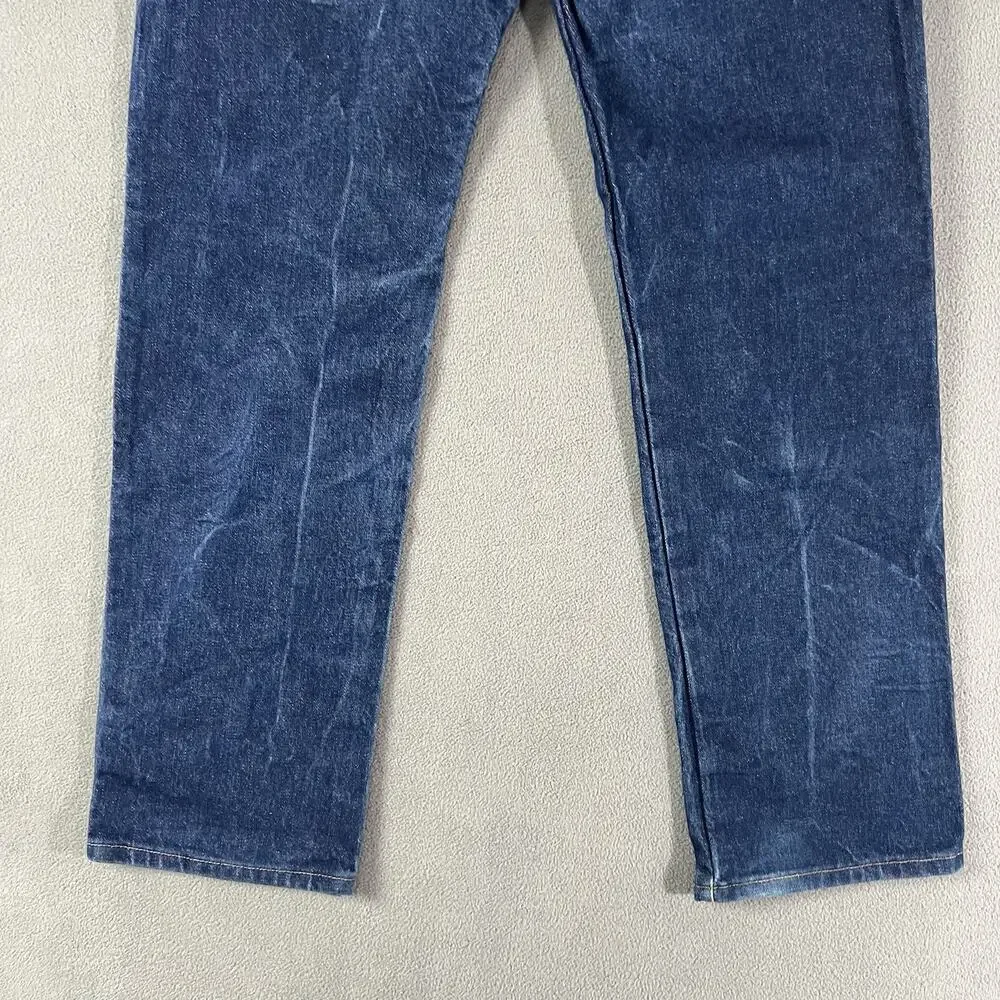 Wrangler Jeans Mens 30X31 Blue 13MWZ Faded Western Rodeo Cowboy Workwear